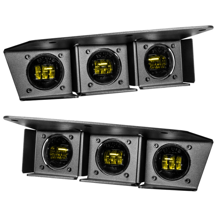 ORACLE Lighting 21-22 Ford Bronco Triple LED Fog Light Kit for Steel Bumper Yellow SEE WARRANTY 5890-006