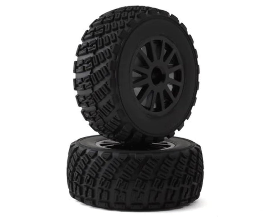 Traxxas 7473T Pre-Glued Black Wheels with Gravel Pattern Tires TSM Rated (Sold As Pair) Vehicle