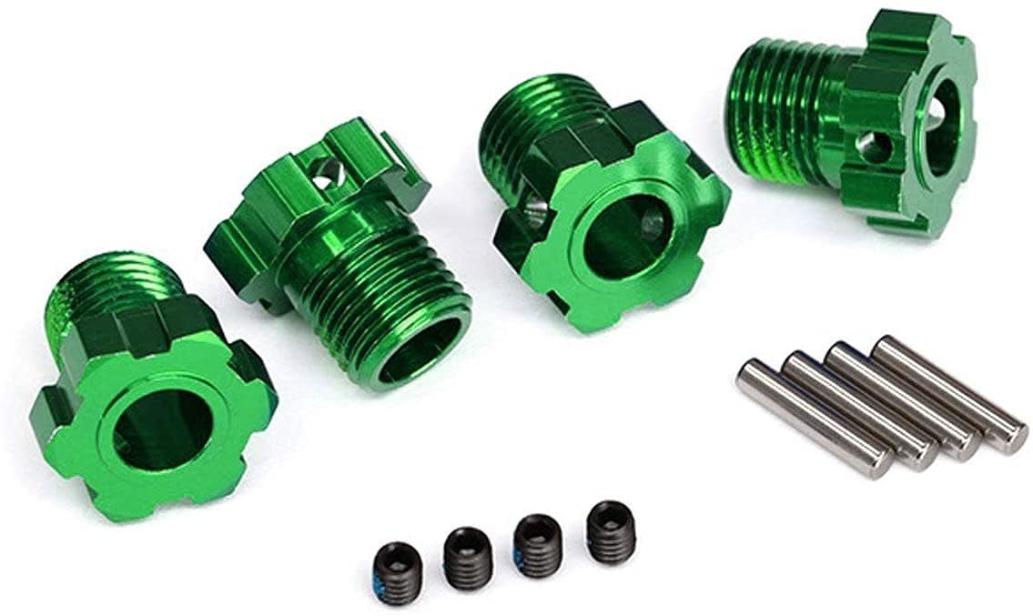 Traxxas 8654G Aluminum 17Mm Splined Wheel Hubs Green