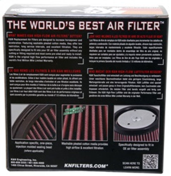 K&N E-3226 High Performance Replacement Air Filter , Black