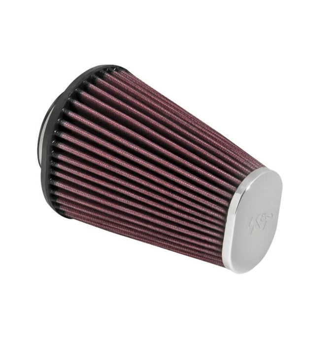 K&N Universal Clamp-On Air Intake Filter: High Performance, Premium, Replacement Air Filter: Flange Diameter: 2.4375 In, Filter Height: 6 In, Flange Length: 0.625 In, Shape: Oval Straight, RC-3680