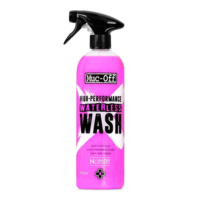 Muc Off Waterless Wash, 750 Milliliters - High-Performance, No Rinse Bike Cleaning Spray That Cleans and Polishes - Suitable for All Types of Bicycle