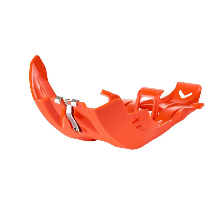 Polisport Fortress Skid Plate With Linkage Protection (ORANGE) For 16-21 HUSQVARNA FC250