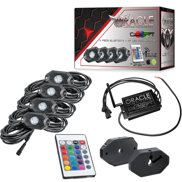 Oracle Bluetooth + RF Underbody Rock Light Kit 4 PCS ColorSHIFT SEE WARRANTY 5818-333