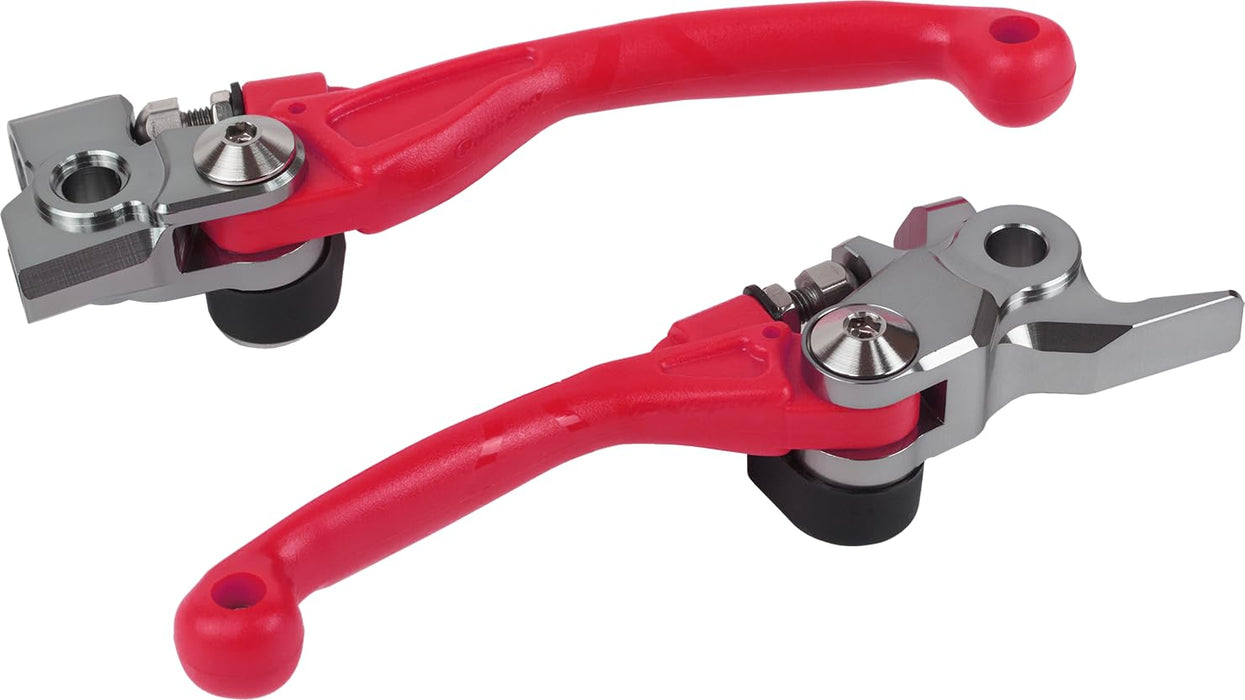 Polisport 8487200003 Pivot Unbreakable Lever Set - Red