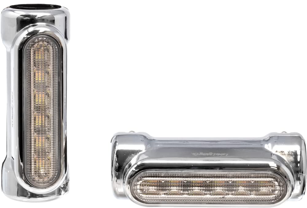 Letric Lighting Co. LLC-EGL-C Engine Guard LED Turn Signals - Chrome