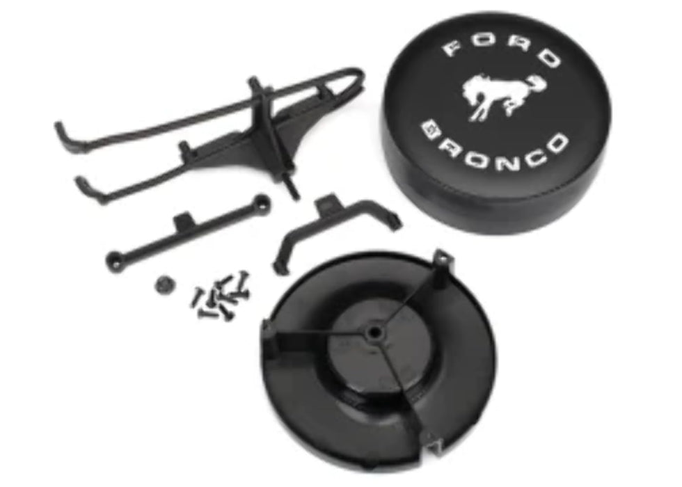 Traxxas 8074 Ford Bronco Spare Tire Mount for The TRX-4 Black