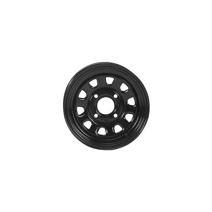 ITP Delta Steel 12x7 / 4x136 BP / 4+3 Offset Black Wheel 1225571014