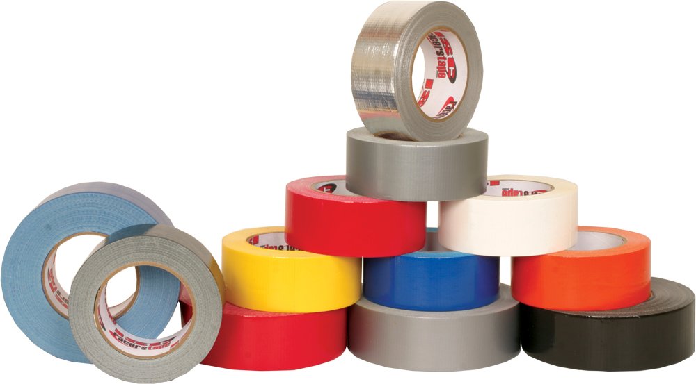 ISC RT3004 Standard-Duty Racer's Tape Roll, 180' Length x 2" Width, Black (Case of24)