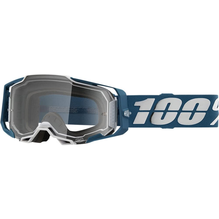 100% ARMEGA Premium Protective Sport Goggles with Ultra HD Lens & Nose Guard (Albar - Clear Lens)