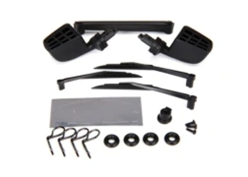 Traxxas 8817 - Left / Right Side Mirrors Wipers Black TRX 4 / TRX-6