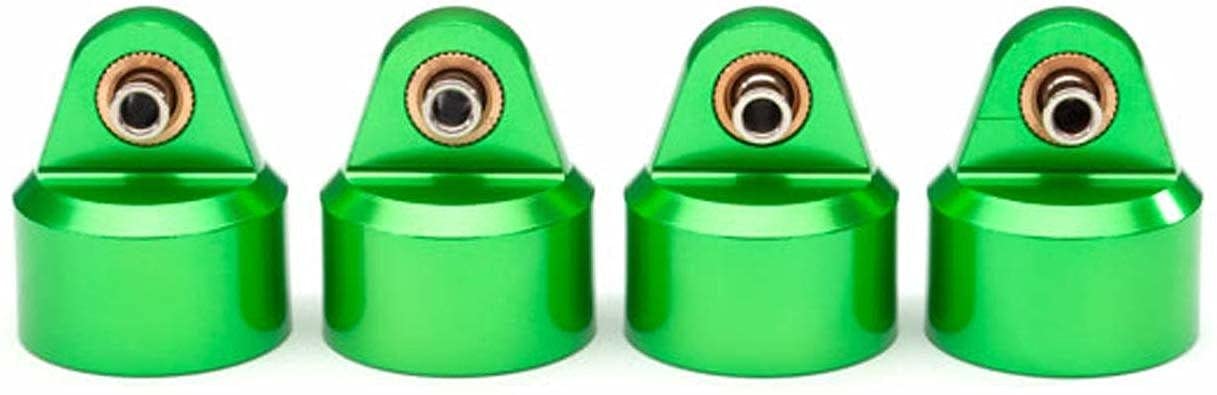 Traxxas 8964G Shock Caps Aluminum (Green-Anodized) GT-Maxx Shocks (4)