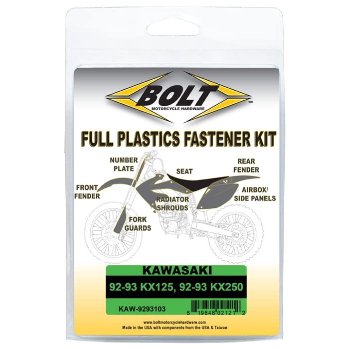 Bolt MC Hardware KAW-9293103 Kawasaki Body Work Fastener Kit