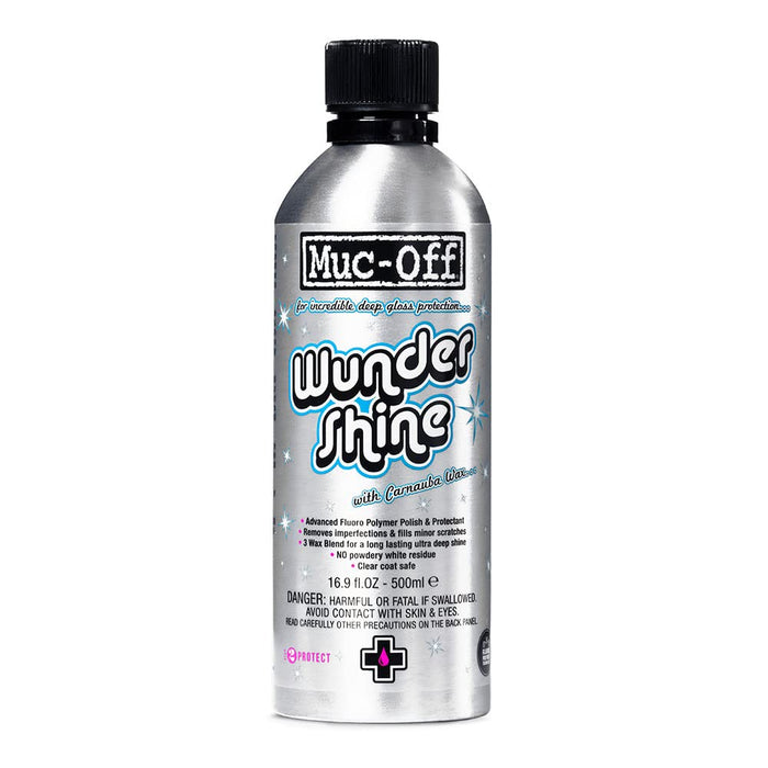 Muc-Off Wundershine, 16.9 fl oz - High-Performance Car Polish, Motorcycle Polisher and Detailer - Bodywork and Metal Polish for Bikes, Motorbikes, Cars