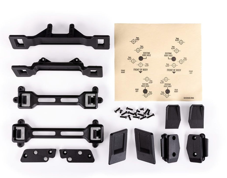 Body conversion kit Slash 2WD (includes front & rear body mounts latches hardware) (for clipless mounting