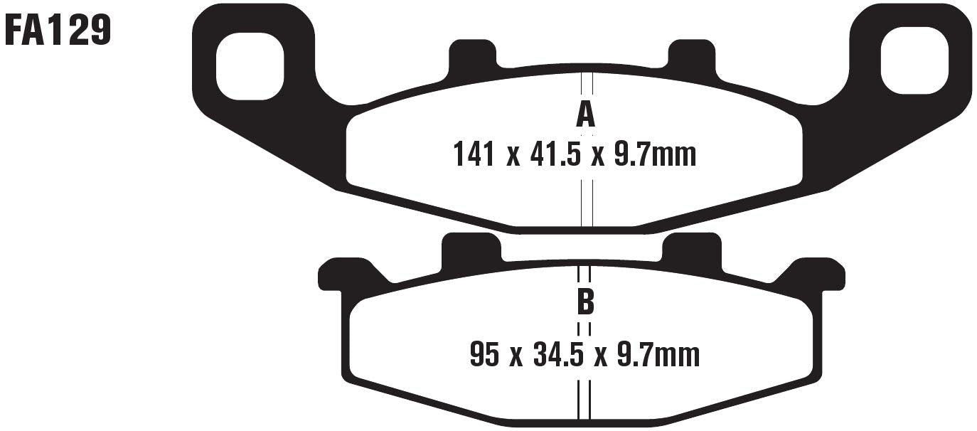 EBC Brakes Organic Front Brake Pads Compatible for Kawasaki Concours ZG1000 1994-2006