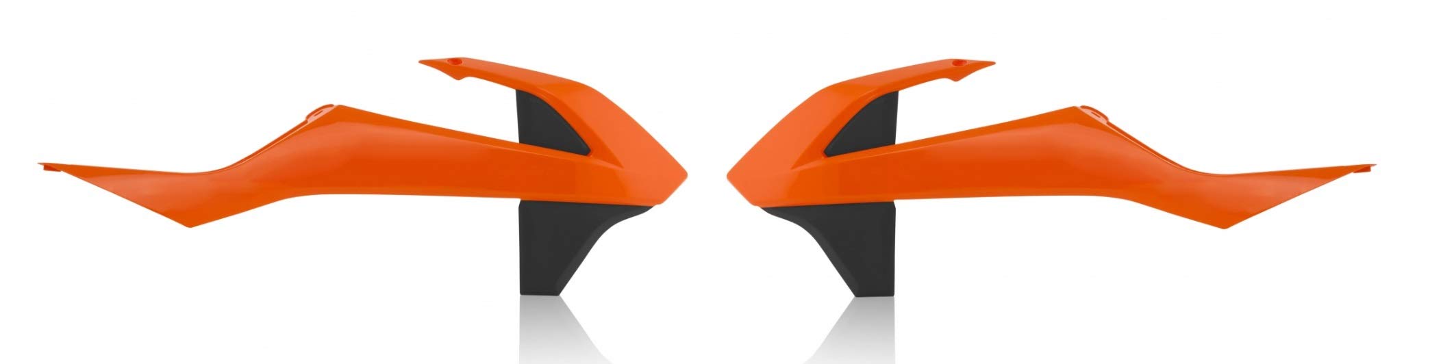 Acerbis Radiator Shrouds For Ktm - 16 Orange/Black (2685965225)