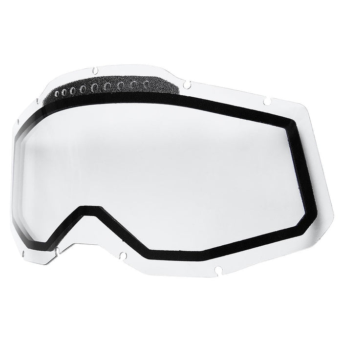 100% Goggle Replacement Lens - Dual Pane Vented - Compatible with Racecraft 2, Accuri 2, and Strata 2 Goggles