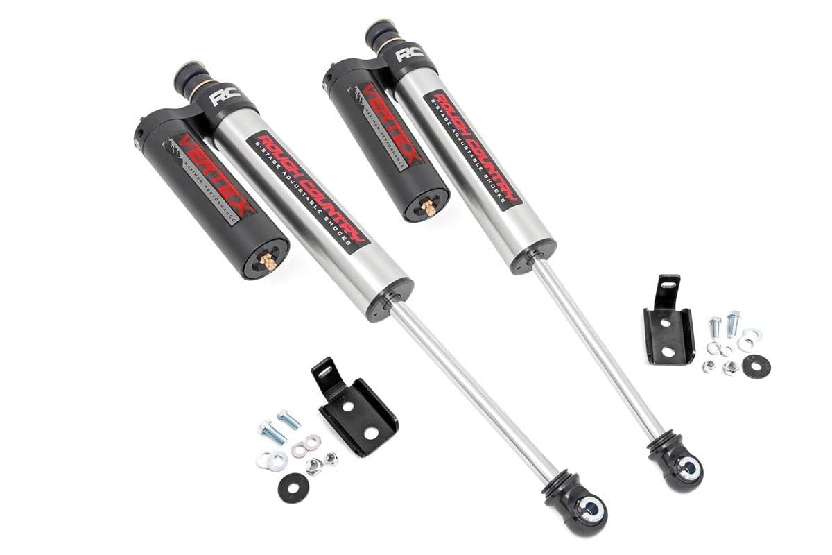 Rough Country Vertex 2.5 Adj Front Shocks 3.5-6" Fits Jeep Wrangler Jk (2007-2018) 689006
