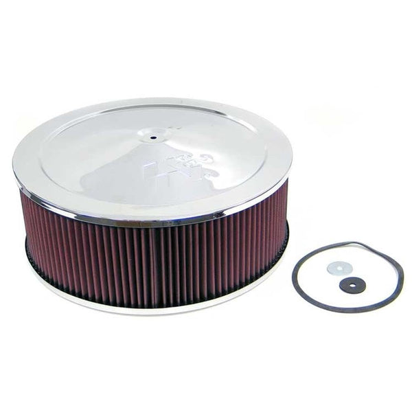 K&N 5-1/8in / 14in X 5.12in H / 7/8in Drop Base Air Cleaner Assembly 60-1450