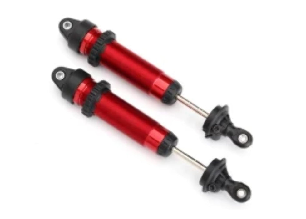 Traxxas 8460R Aluminum 139mm Assembled GTR Threaded Shocks Red