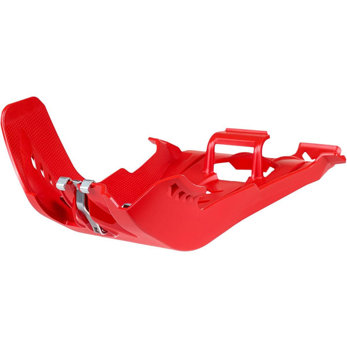 Polisport Fortress Skid Plate W/Link Protector Red 8475300002