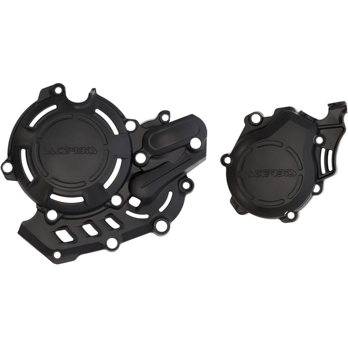 Acerbis X-Power Engine Cover Kit (Black) For 21-22 GAS GAS MC450F