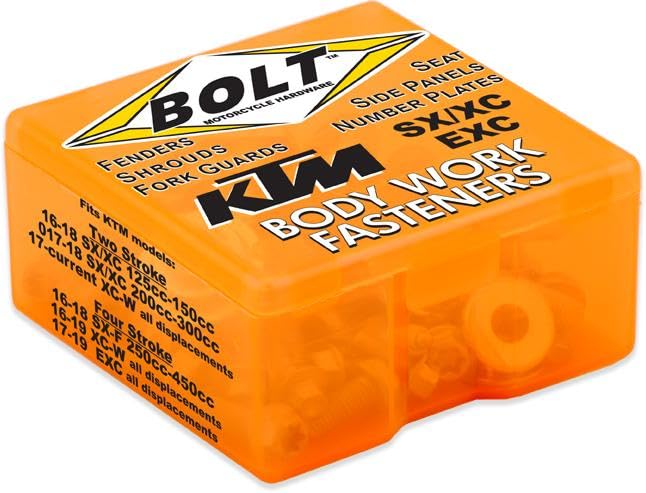 Bolt Mc Hardware KTM-16SXC17EXC KTM Body Work Fastener Kit, one size