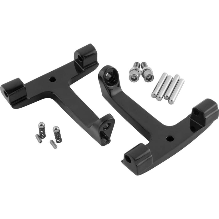 Biker'S Choice Passenger Floorboard T-Brackets (Black) Compatible With 06-14 Harley Flhx2 16-221