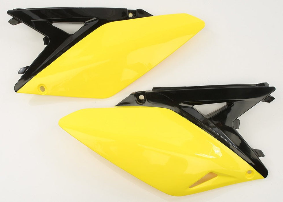 Acerbis Side Panel Set (Yellow/Black 14-15) for 10-18 Suzuki RMZ250