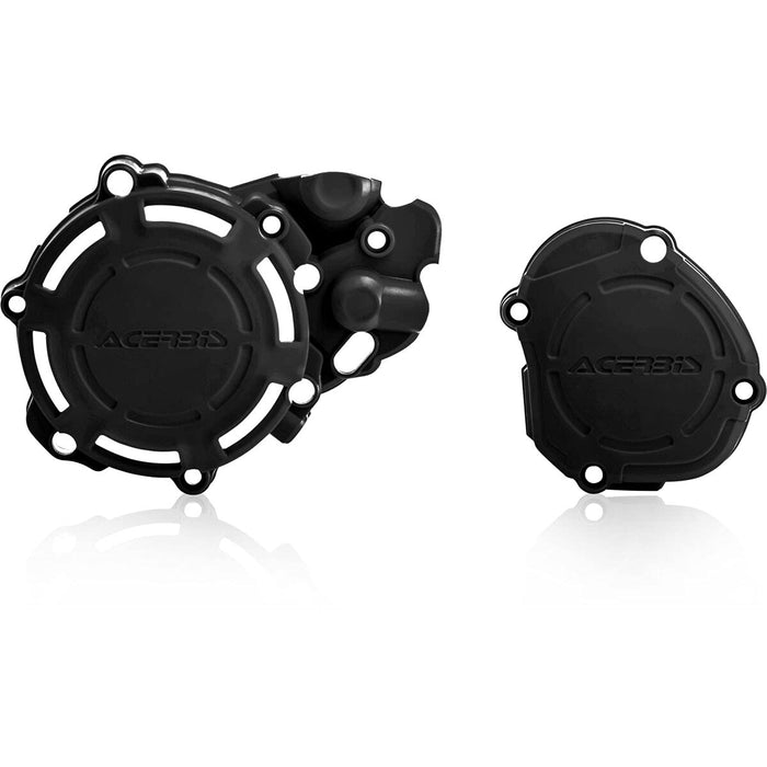 Acerbis X-Power Engine Cover Kit (BLACK) For 06-23 YAMAHA YZ125