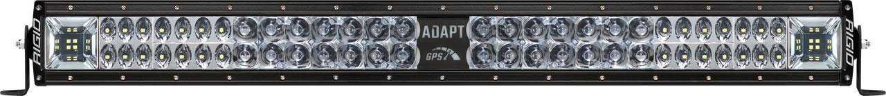 Rigid 270413 Adapt E-Series Led Light Bar 30 Inch - Has Built in GPS Guided Adapt Mode Lighting or All On 3 Optic Zones - Scene, Driving, Spot Beams.