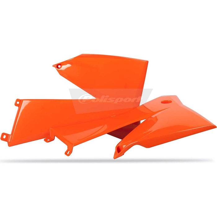 Polisport Radiator Shroud Set (ORANGE) For 05-06 KTM 250SXF