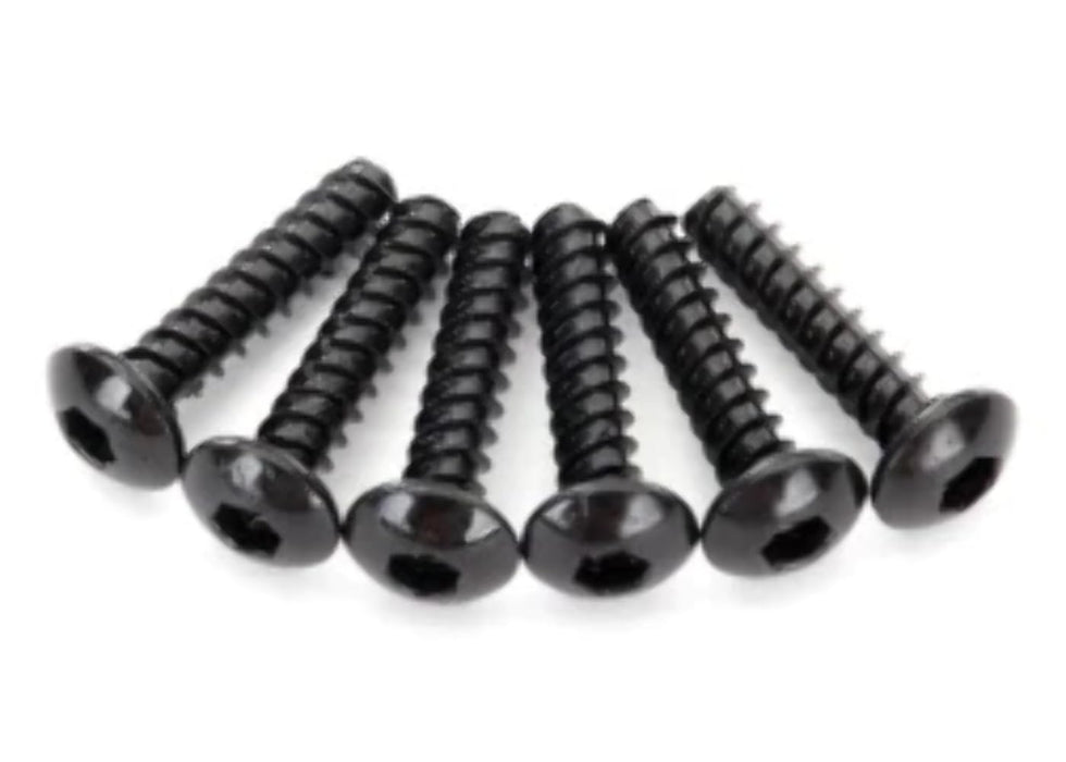 Traxxas Screws 2.6x12mm Button-Head self-Tapping (hex Drive) (6)