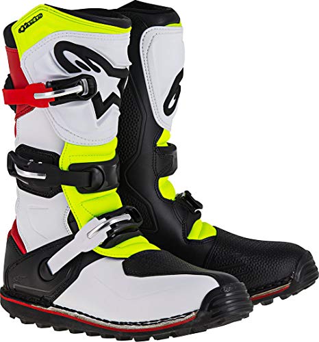 Alpinestars Unisex-Adult Tech-T Boots (White/Black, Size 5)