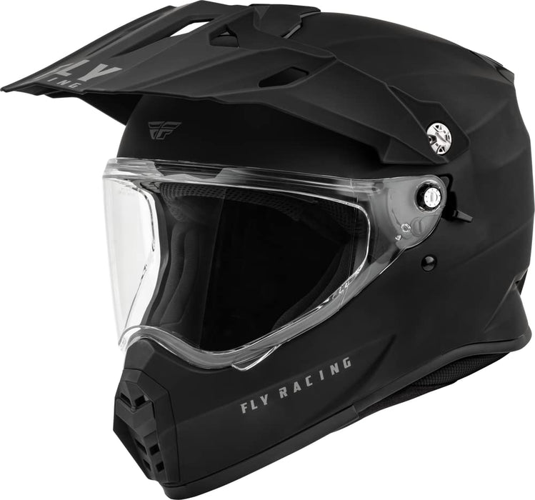 Fly Racing Trekker Helmet (Matte Black, Small)