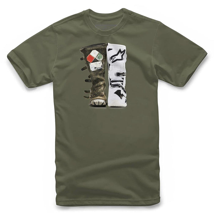 Alpinestars Unisex-Adult Roots Tee-Military (Small) (Multi, One Size)