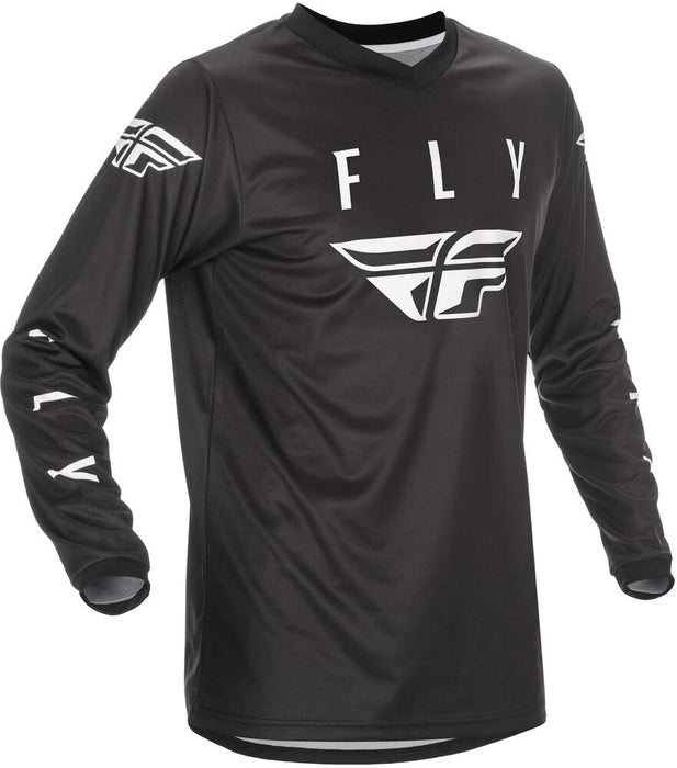 Fly Racing Universal Jersey (Black/White, Large)