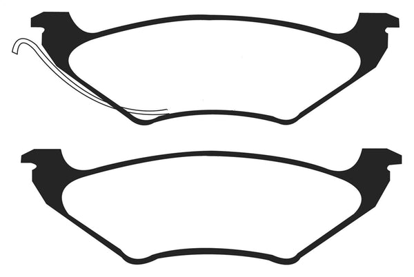 EBC 96-00 Plymouth Voyager 3.0L (w/15in Wheels) Greenstuff Rear Brake Pads DP61625/2