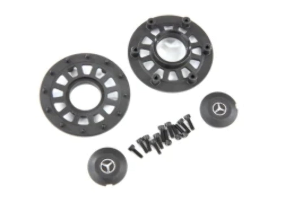 Traxxas 8875 Center Caps (2)/ Beadlock Rings (2) (Req #8255A Extended Stub Axle)