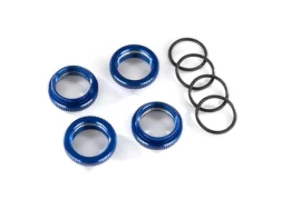 Traxxas 8968X - Aluminum GT-Maxx Spring Retainer / Adjuster Blue