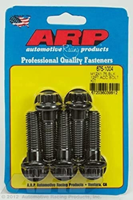 ARP M12 x 1.75 x 40 12pt Black Oxide Bolts (5/pkg) 675-1004