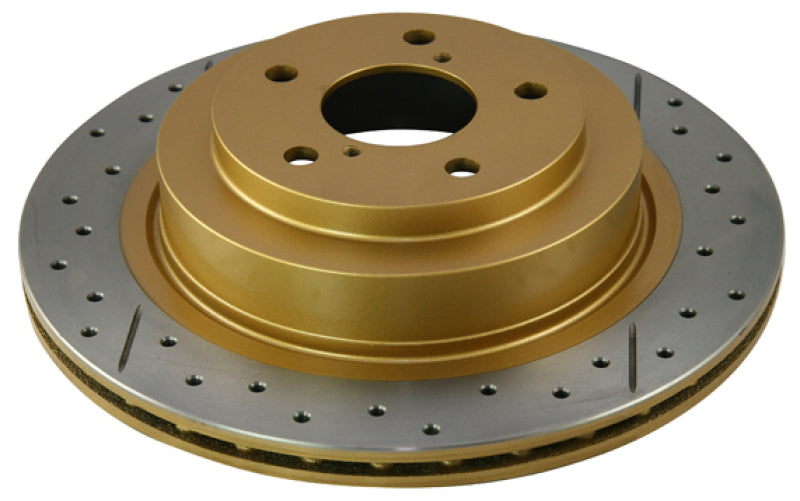 DBA 04-08 Compatible with Infiniti QX56 / 04-05 Armada / 04-3/04 Titan Rear Drilled & Slotted Street Series Rotor 2307X