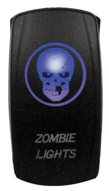 Dragonfire Racing® Zombie Light On/Off Blu Blue 04-0076