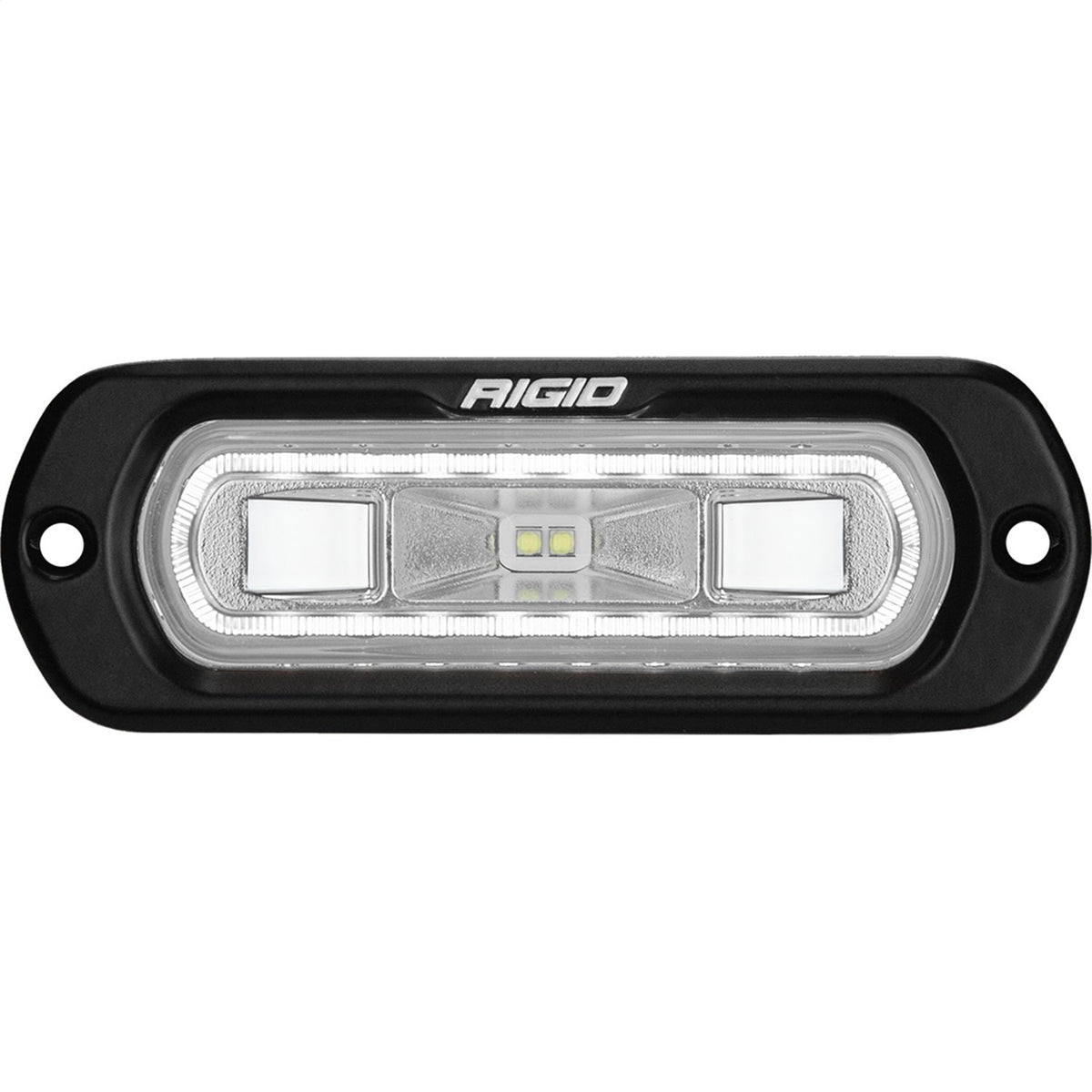 RIGID Sr-L Series Marine Spreader Pod, 2 Wire, Flush Mount, Black W/White Halo 52200