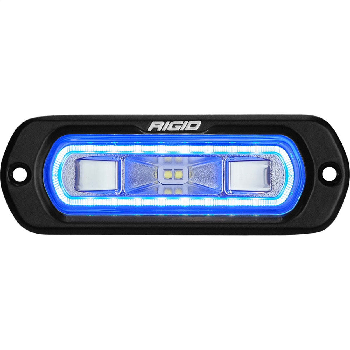 RIGID Sr-L Series Marine Spreader Pod, 2 Wire, Flush Mount, Black W/Blue Halo 52201