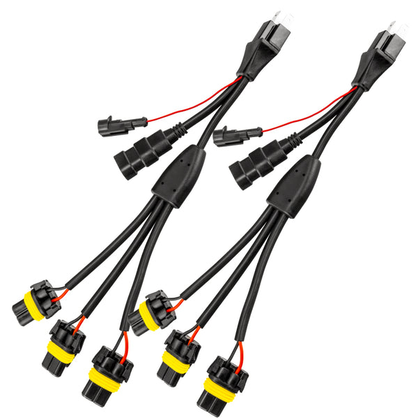 Oracle Vector H4 Headlight Wiring Harness (Pair- Euro Export Model) SEE WARRANTY 5831-504