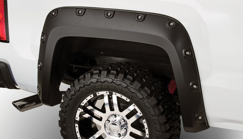 Bushwacker 07-14 GMC Sierra 2500 HD Fleetside Boss Pocket Style Flares 2pc 78.7/97.6in Bed Black 40085-02