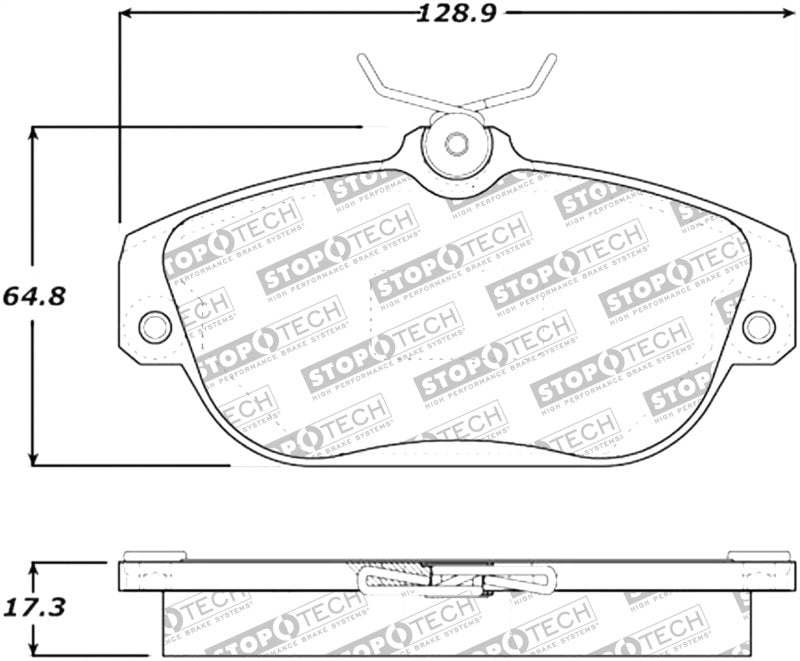 StopTech Street Select Brake Pads Front/Rear 305.0542