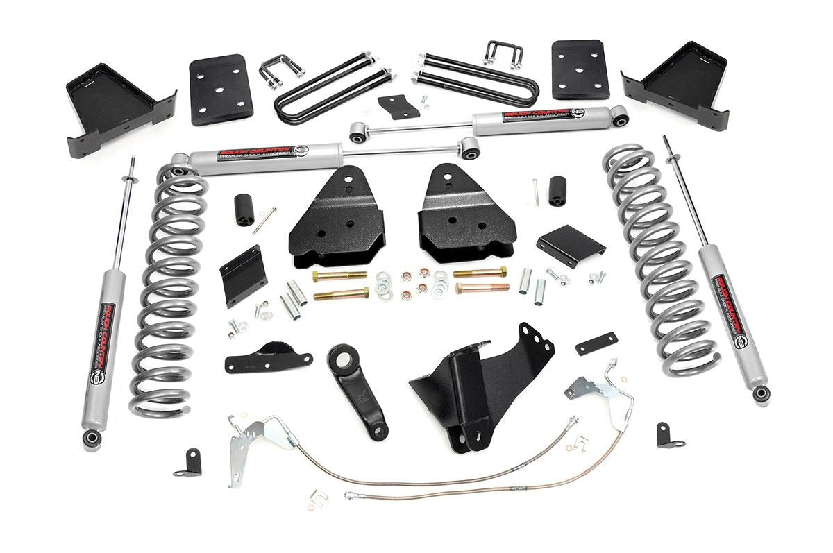 Rough Country 6 Inch Lift Kit Gas Ovld M1 Fits Ford F-250 Super Duty (15-16) 54940
